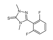 5-(2,6-二氟苯基)-2,4-二甲基-1,2,4-三唑-3-硫酮 结构式
