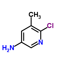 5-氨基-2-氯-3-甲基吡啶 结构式