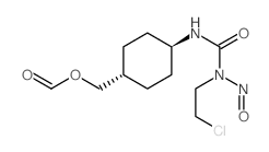 反式-N-(2-氯乙基)-N'-[4-(甲酰氧基甲基)环己基]-N-亚硝基脲 结构式
