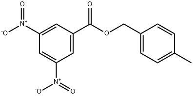 3,5-二硝基苯甲酸-4-甲基苄酯 结构式
