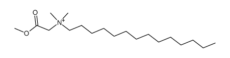 N-(2-甲氧基-2-氧代乙基)-N,N-二甲基-1-十四烷铵 结构式