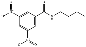 N-丁基-3,5-二硝基苯甲酰胺 结构式