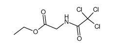 N-三氯乙酰基甘氨酸乙酯 结构式
