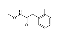 2-(2-氟苯基)-N-甲氧基乙酰胺 结构式