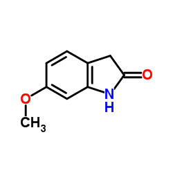 6-甲氧基-2-氧化吲哚 结构式