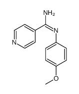 N-(4-甲氧基苯基)异烟脒 结构式