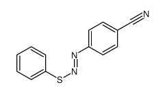 4-(苯硫基偶氮)苯甲腈 结构式