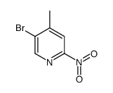 5-溴-4-甲基-2-硝基吡啶 结构式