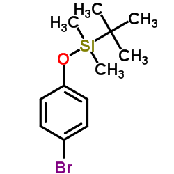 (4-溴苯氧基)叔丁基二甲基硅烷 结构式