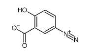 4-羟基苯重氮-3-羧酸盐 结构式