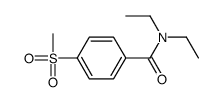 N,N-二乙基-4-(甲基磺酰基)苯甲酰胺 结构式