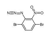 2-叠氮基-1,4-二溴-3-硝基苯 结构式