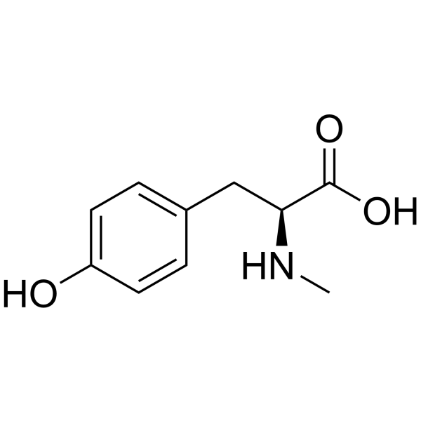 N-甲基-L-酪氨酸 结构式