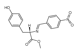 N-(4-硝基亚苄基)-L-酪氨酸甲酯 结构式
