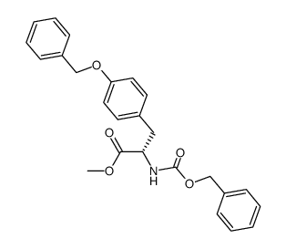 N-苄氧羰基-O-苄基-L-酪氨酸甲酯 结构式
