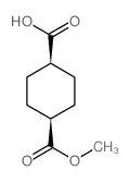 4-(甲氧基羰基)环己基-1-羧酸 结构式