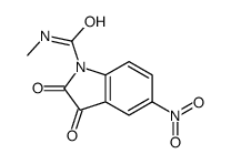 N-甲基-5-硝基-2,3-二氧代吲哚-1-甲酰胺 结构式