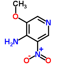 4-氨基-3-甲氧基-5-硝基吡啶 结构式