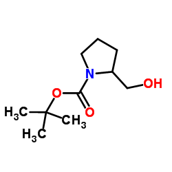2-羟甲基吡咯烷-1-羧酸叔丁酯 结构式