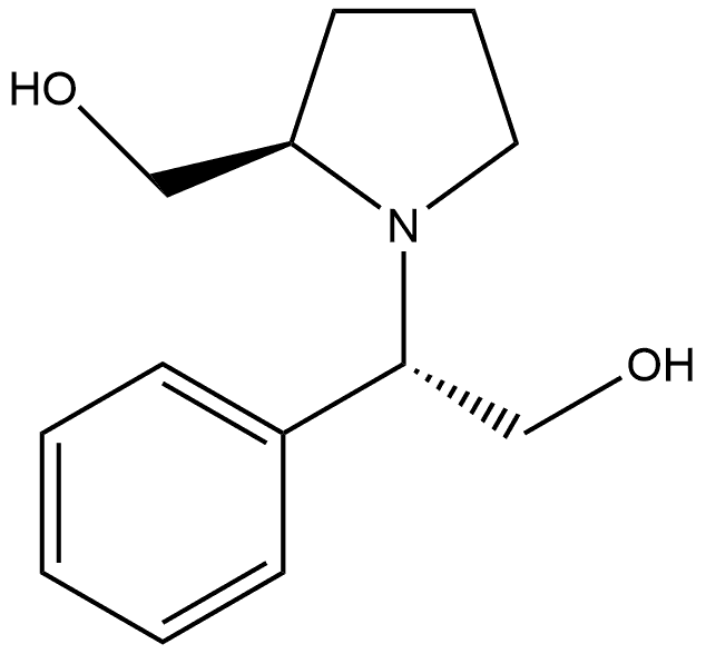 2-(羟甲基)-β-苯基吡咯烷乙醇 [S-(R*,S*)]- 结构式