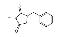 3-苄基-1-甲基吡咯烷-2,5-二酮 结构式