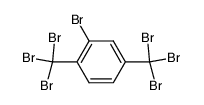 2-溴-1,4-双(三溴甲基)苯 结构式