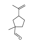 1-甲基-3-(1-甲基乙烯基)环戊烷-1-甲醛 结构式
