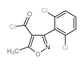 3-(2,6-二氯苯基)-5-甲基异恶唑-4-甲酰氯 结构式
