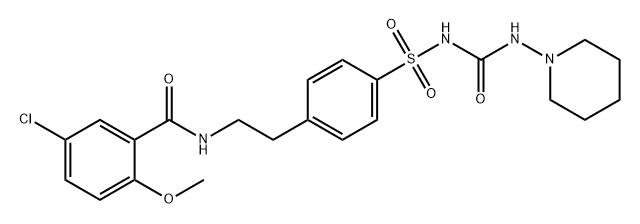格列本脲 结构式