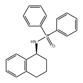 Phosphinic amide, P,P-diphenyl-N-[(1S)-1,2,3,4-tetrahydro-1-naphthalenyl]- 结构式