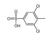 3,5-二氯-4-甲基苯磺酸 结构式
