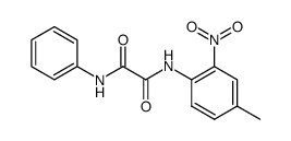 N-(4-甲基-2-硝基苯基)-N'-苯基草酰胺 结构式