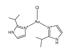 Gold, chlorobis[2-(1-methylethyl)-1H-imidazole-N3]- (9CI) 结构式