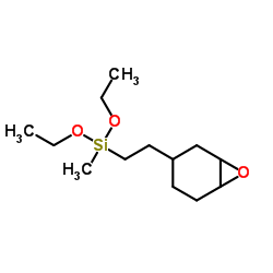 2-(3,4-环氧环己烷基)甲基二乙氧基硅烷 结构式