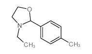 3-乙基-2-(4-甲基苯基)-1,3-恶唑烷 结构式