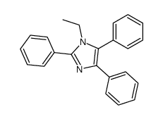 1-乙基-2,4,5-三苯基-1H-咪唑 结构式