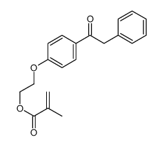 2-甲基-2-丙烯酸-2-[4-(苯基乙酰基)苯氧基]乙酯 结构式