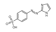 4-(1H-咪唑-2-基偶氮)-苯磺酸 结构式