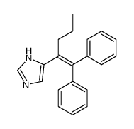 5-(1,1-二苯基戊-1-烯-2-基)-1H-咪唑 结构式