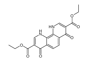 1,10-Phenanthroline-3,8-dicarboxylic acid, 1,4,7,10-tetrahydro-4,7-dioxo-, 3,8-diethyl ester 结构式
