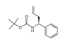 tert-butyl (S)-1-phenylbut-3-enylcarbamate 结构式
