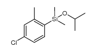 4-氯-1-[二甲基(1-甲基乙氧基)硅基]-2-甲基苯 结构式