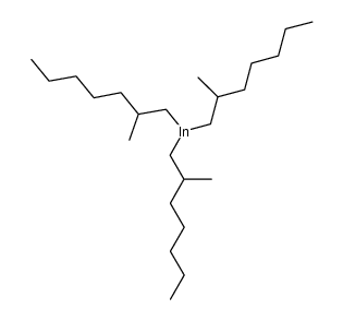 三(2-甲基庚基)铟 结构式
