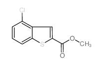4-氯苯并[b]噻吩-2-羧酸甲酯 结构式