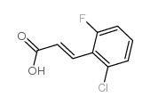 2-氯-6-氟肉桂酸 结构式