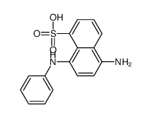 5-氨基-8-(苯基氨基)萘-1-磺酸 结构式