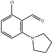 2-氯-6-(吡咯烷-1-基)苯甲醛 结构式