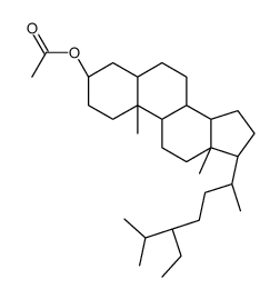 5α-豆甾烷-3β-醇乙酸酯 结构式