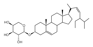 Stigmasterol-α-L-arabinopyranosid 结构式