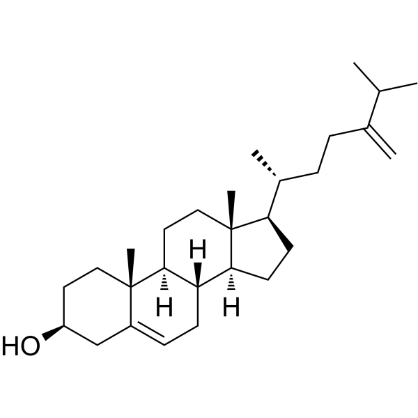 24-亚甲基胆甾醇 结构式